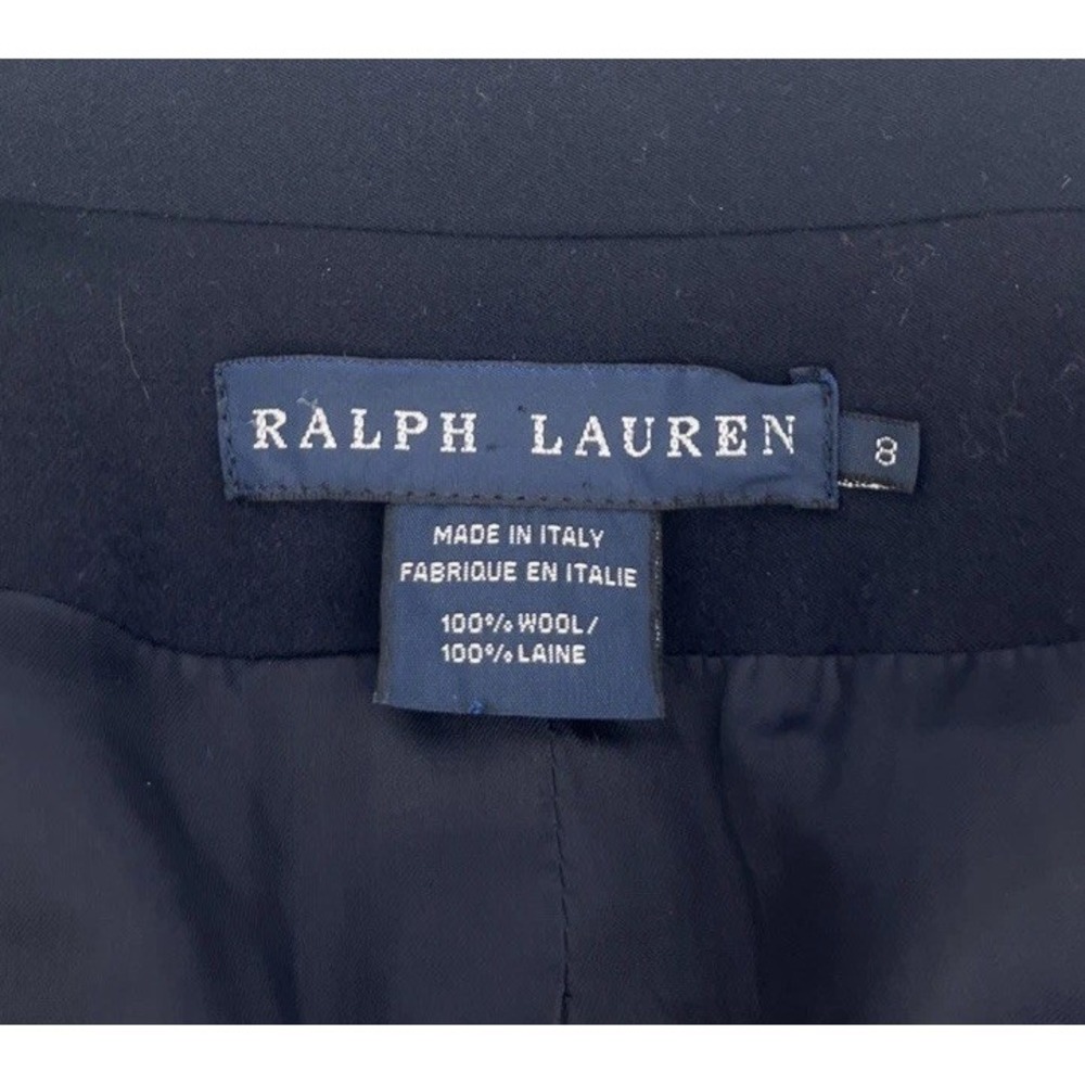 Ralph Lauren Blue Label Women's 8 Wool Blazer Jacket Sport Coat Made In Italy - Picture 5 of 10